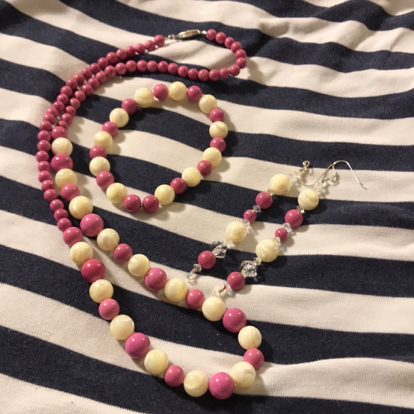 Fuchsia Turquoise, Mother of Pearl Set - Picture 2 of 8